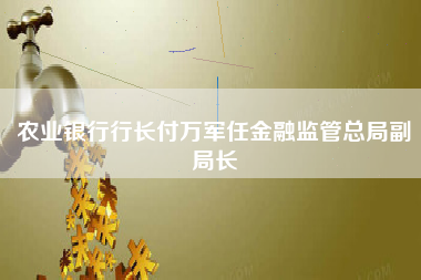 农业银行行长付万军任金融监管总局副局长