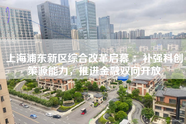 上海浦东新区综合改革启幕 ：补强科创策源能力，推进金融双向开放