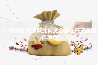 106只科创板股获北向资金及杠杆资金集体加仓